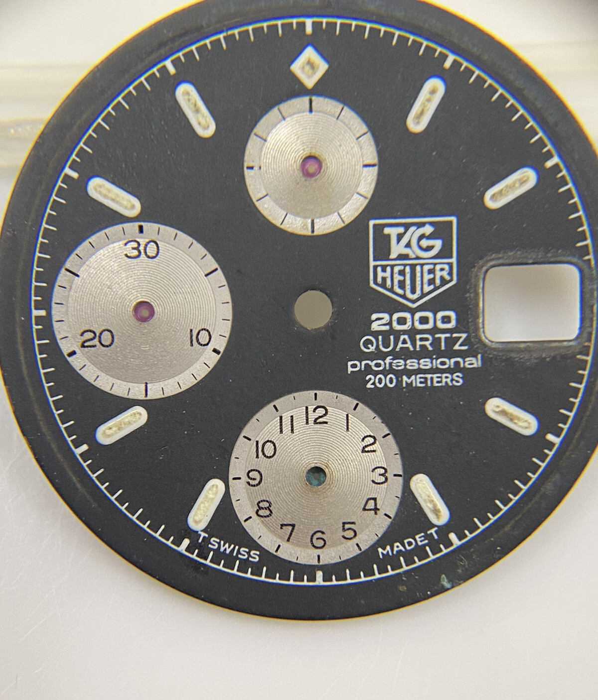 Original Tag Heuer 2000 Quartz Black Dial 262.006