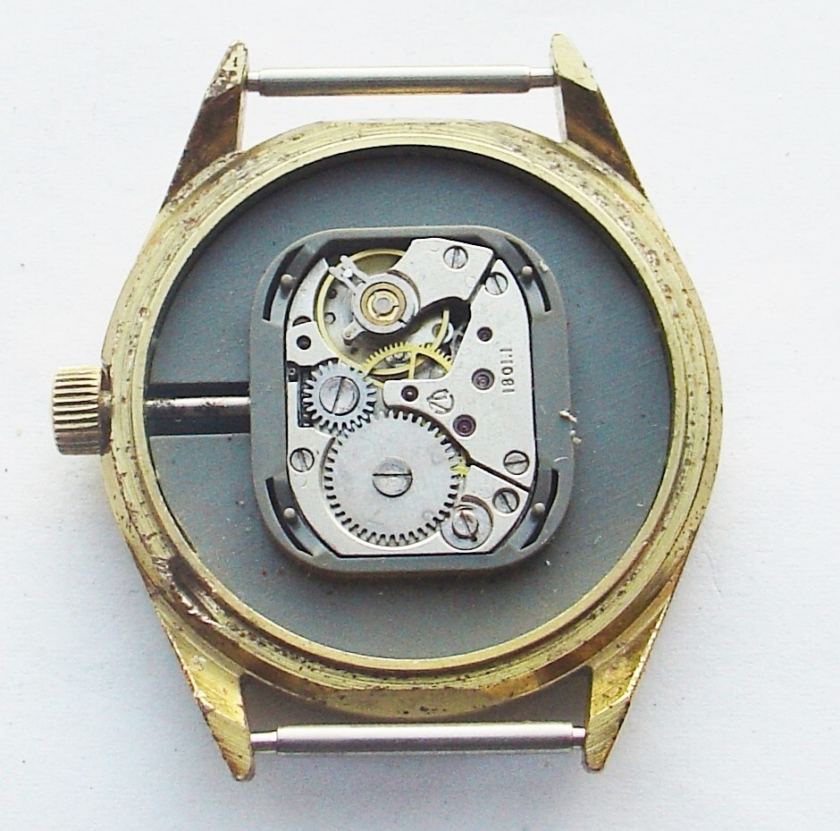 Vintage Mens watch Luch Belarus (USSR) Black Dial