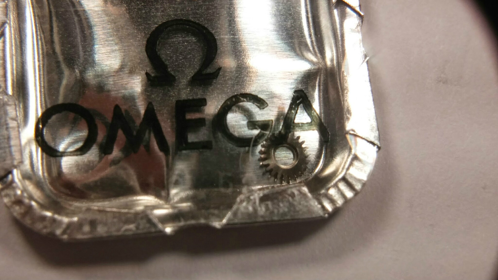 Vintage Original Omega Crown Wheel, 650 part # 1101, watch part
