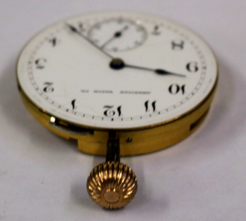 American Watch Company Pocket Watch 11j Movement Dial and Hands