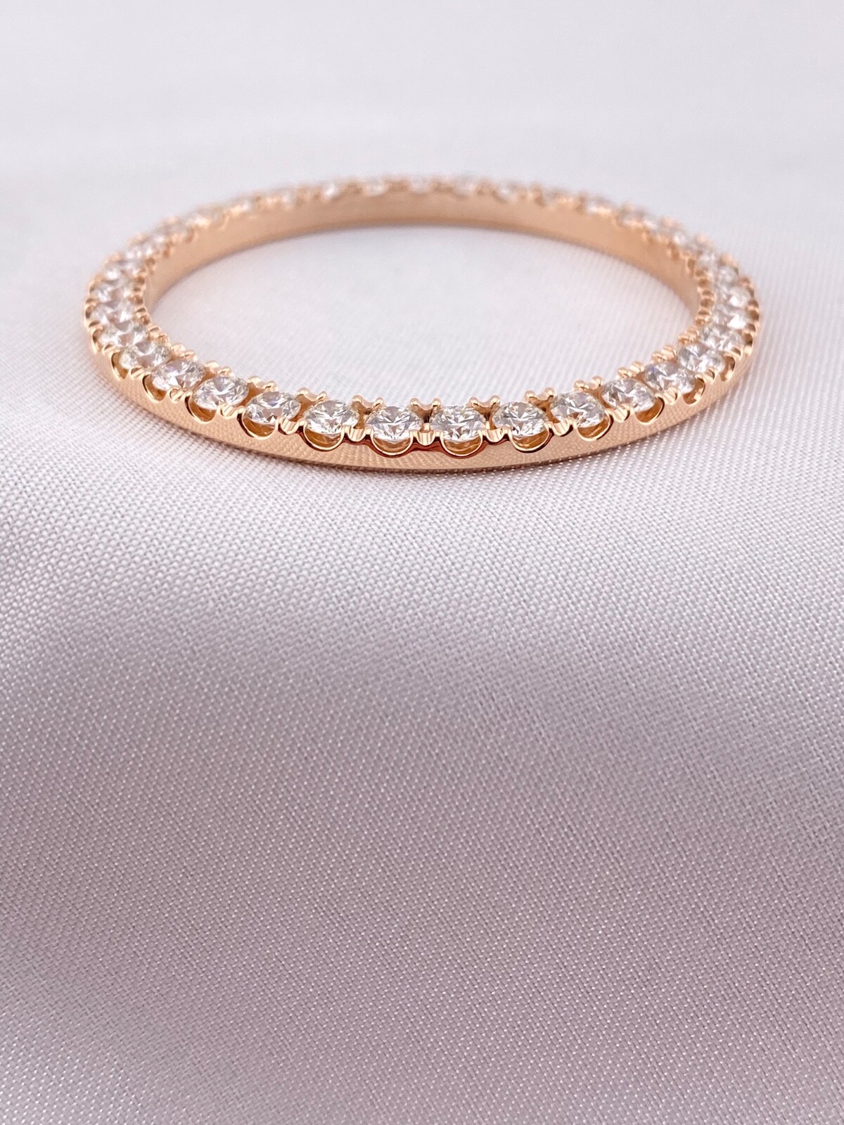 ROLEX3.50CTS.40-41DATEJUST/D.D.18KROSEGOLD CUSTOMDIAMONDBEZEL REF.126331-228235