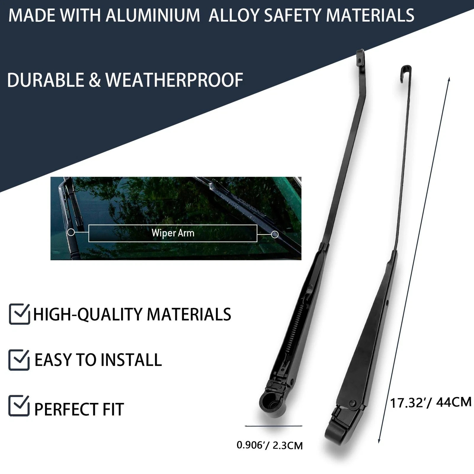42631 1 Pair Windshield Wiper Arm Anti rust UV resistant Compatible with Ford…