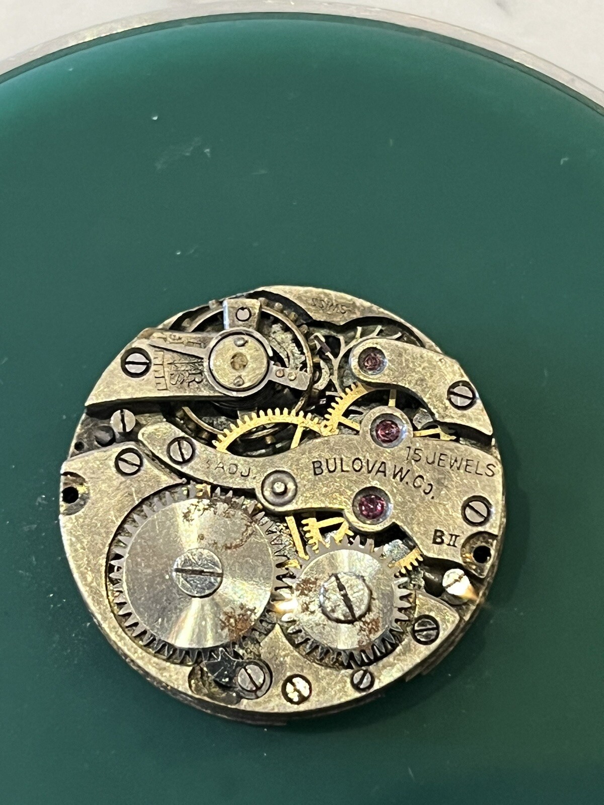 GOOD BALANCE Bulova BII Art Deco Watch Movement 15j From 1920-1924