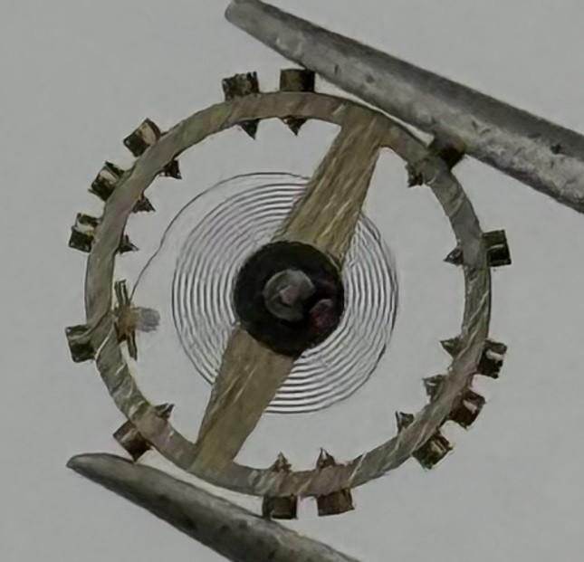 AS 1677 Balance Wheel Complete And Spring 5½’’’ 1225 M Watch Movement Parts NOS