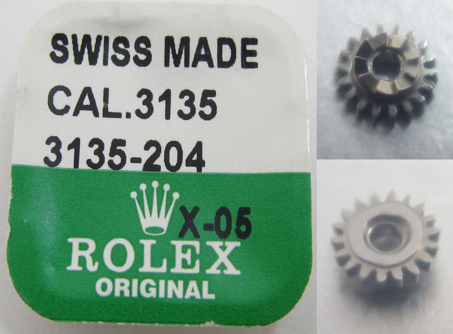 Rolex Watch Movement 3135 one winding pinion 204