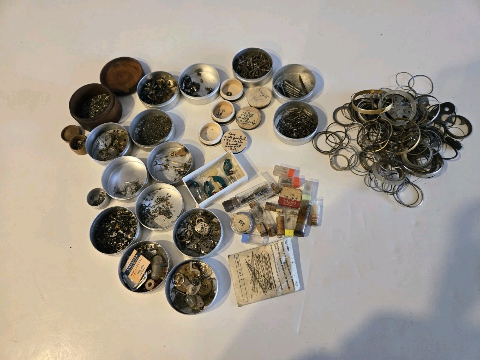 Vintage Watchmakers Part’s Estate Watch Repair Parts Bulk Lot #2.