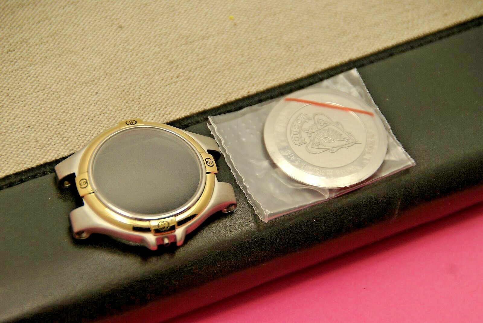 New Gucci Replacement Bezel, Case, Back and Crystal – 9040 M – 2 -Tone