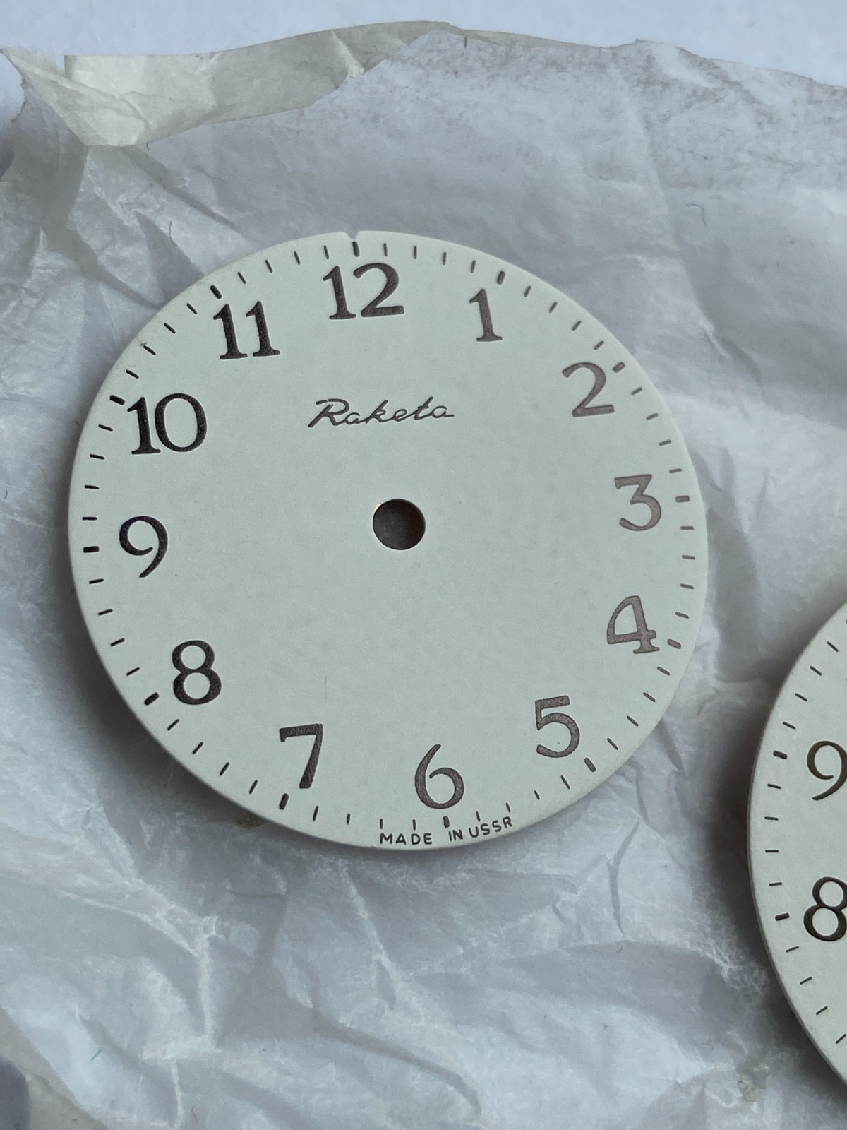 NOS LOT WATCH RAKETA WHITE DIAL 2609 HA 19 JEWELS RARE NEW OLD STOCK PARTS USSR