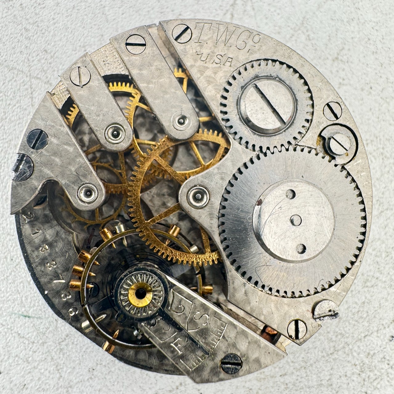 Antique 6s 1902 Trenton Fortuna Mechanical Hunter Pocket Watch Movement 300 USA