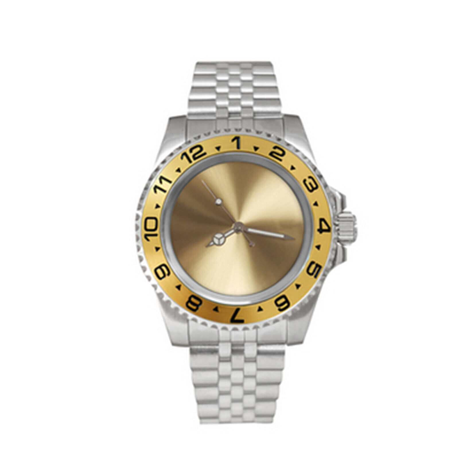 For NH36 Movement 40mm Stainless Steel Glass Watch Dial Mechanical Watch