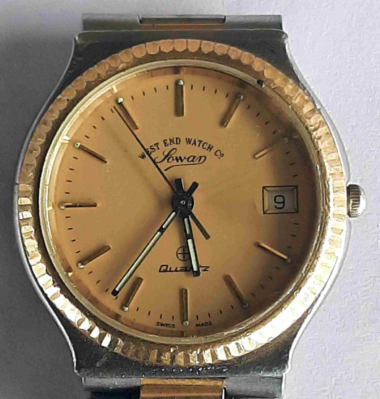 VTG WEST END Quartz Gold & Steel Wristwatch. Ref: 5552, Cal: 955 412