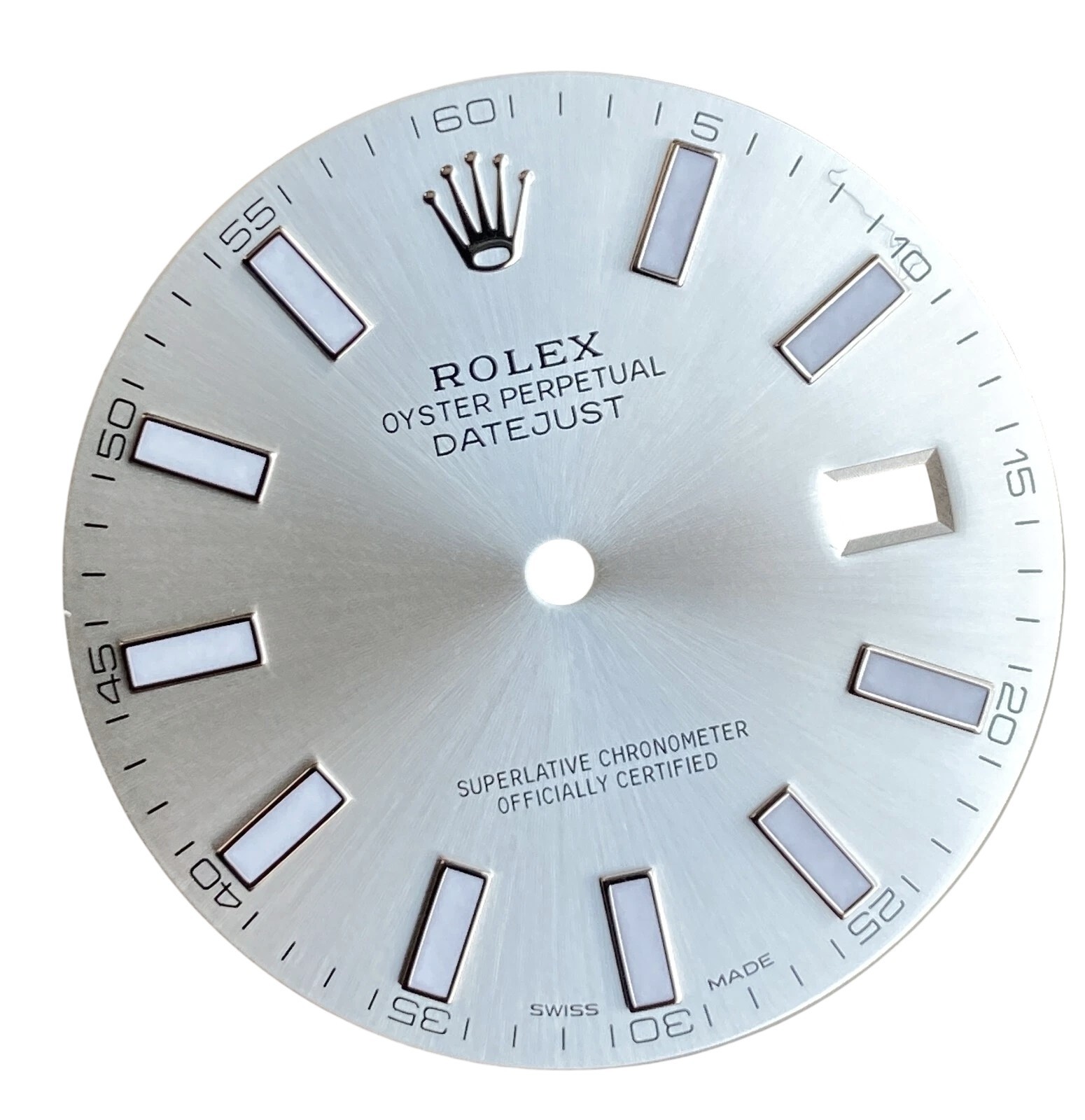 Rolex Datejust II Steel Silver Index Luminous Dial 41mm 116300 116334