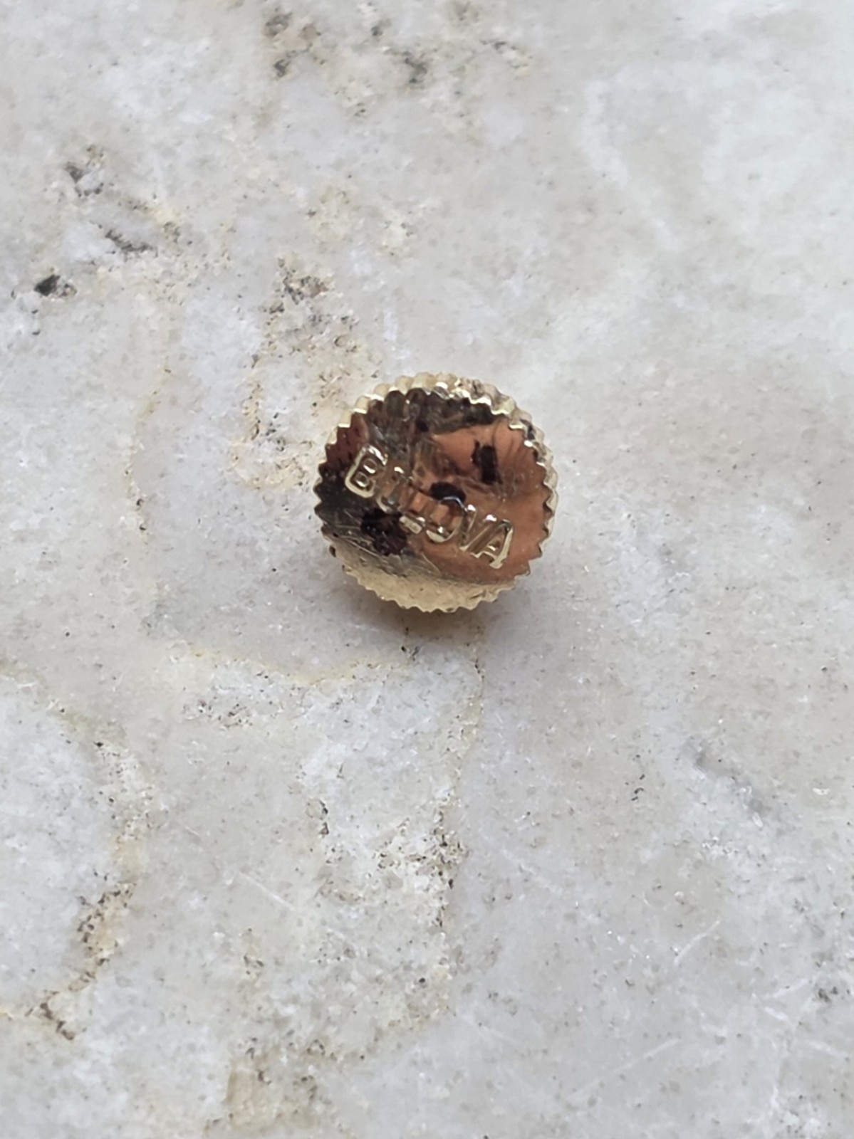 BULOVA (2) Vintage Gold Watch Crown 3.8mm Watch Gold Crown
