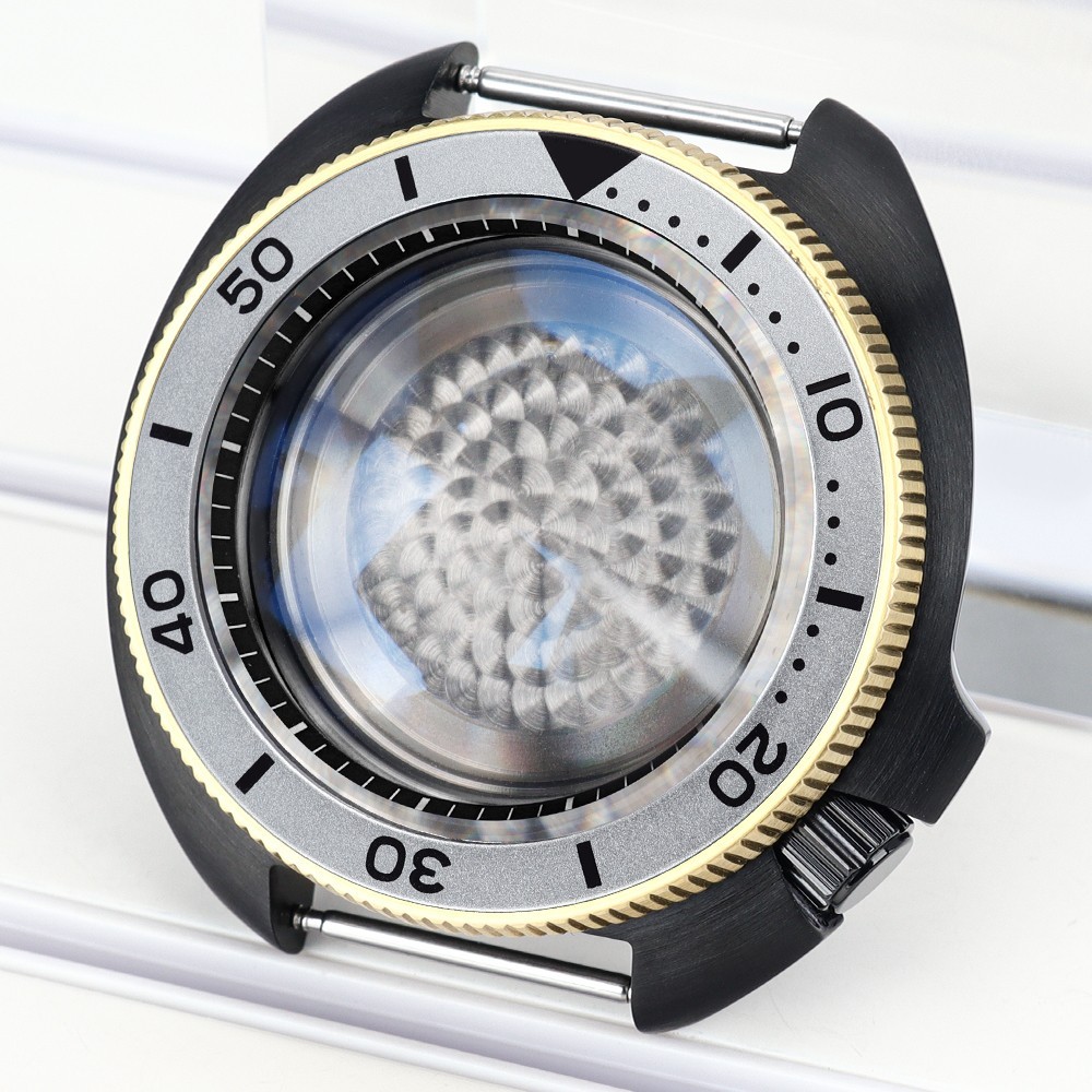 FEIYASHI 38mm Brushed Steel Watch Case Sapphire Willard Style For Seiko NH35 36