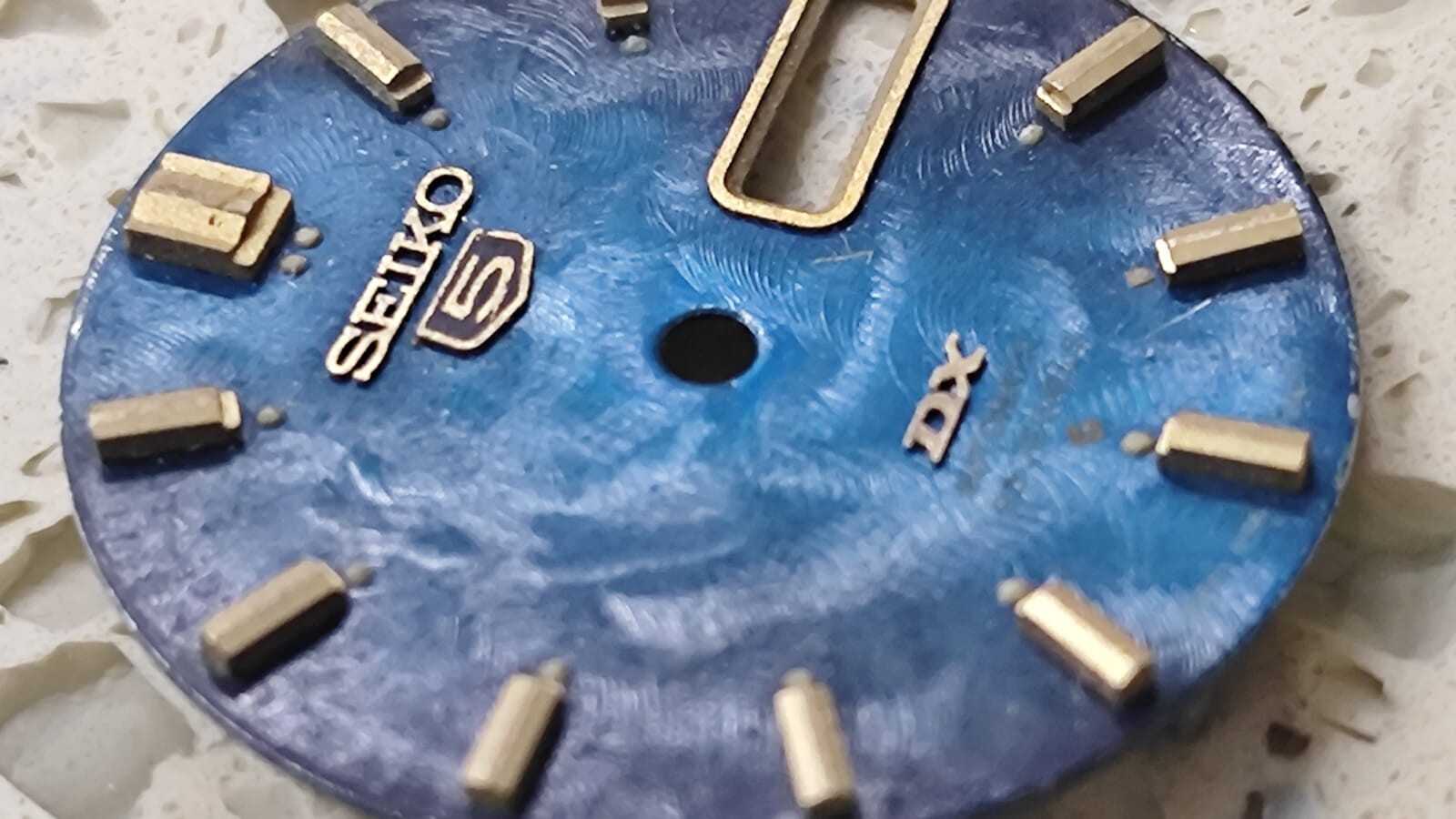 GENUINE BLUE DIAL FOR SEIKO 5 DX 6106-7020, 6106-7030, 6106-7050 USED