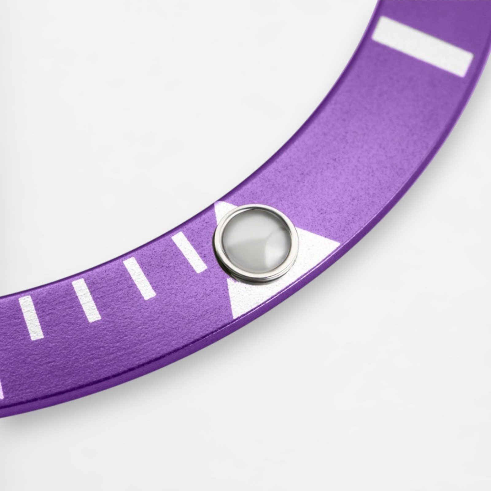 HORLOGEAR Purple Bezel Insert for Rolex Submariner 16610 16800 Sapphire Pearl