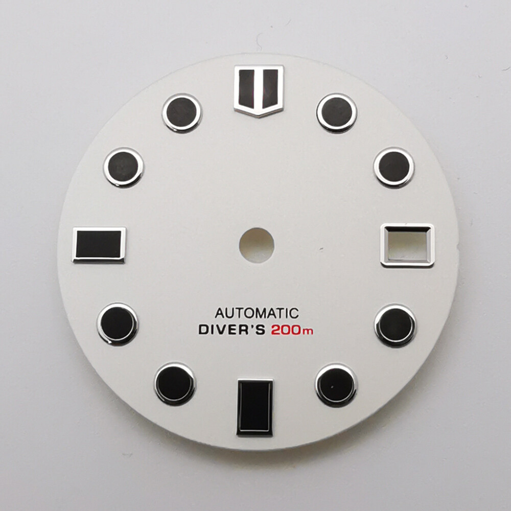 28.5mm black gray white sterile watch dial fit NH35 movement