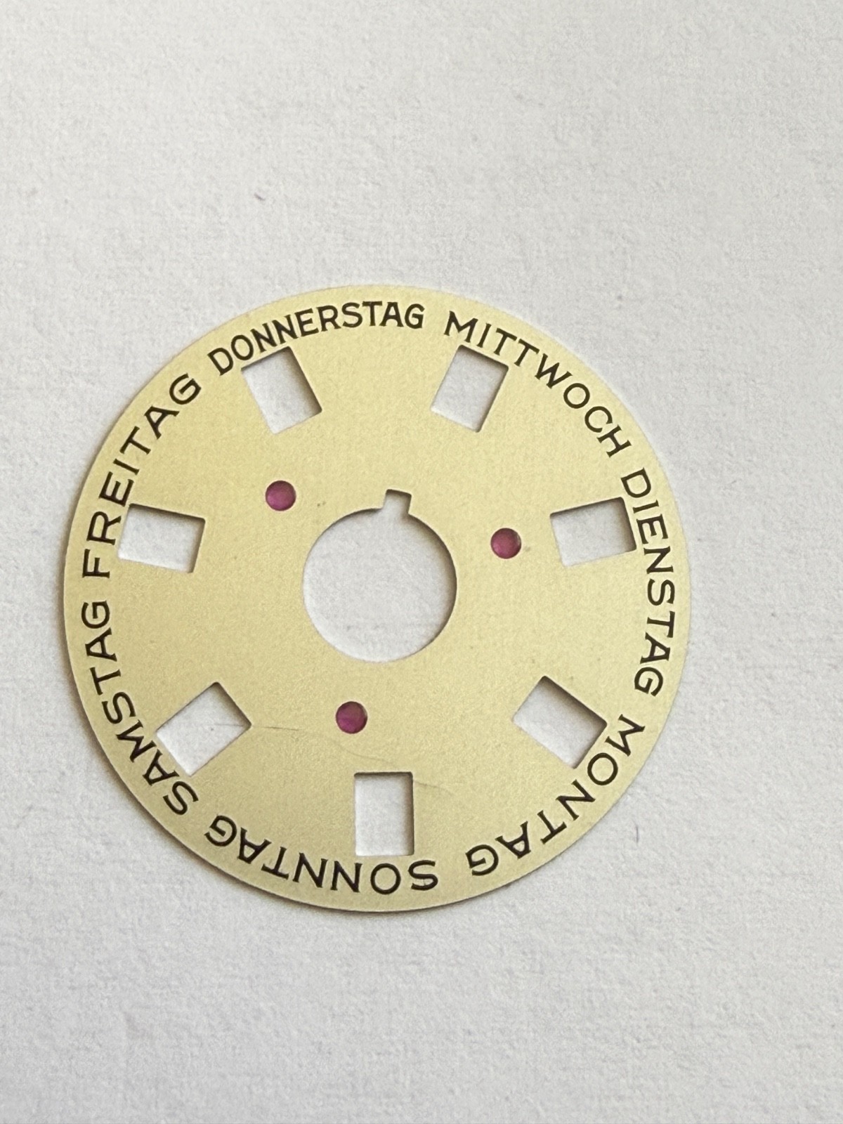 Rolex 1555-1556 Deutsch Indicator Disc Date DAY-DATE Champagne 1803 1802 1807