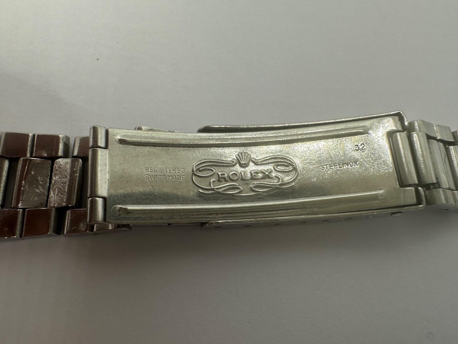 ORIGINAL Rolex 7835 Steel Band Bracelet 19MM 357 Endlinks good length!