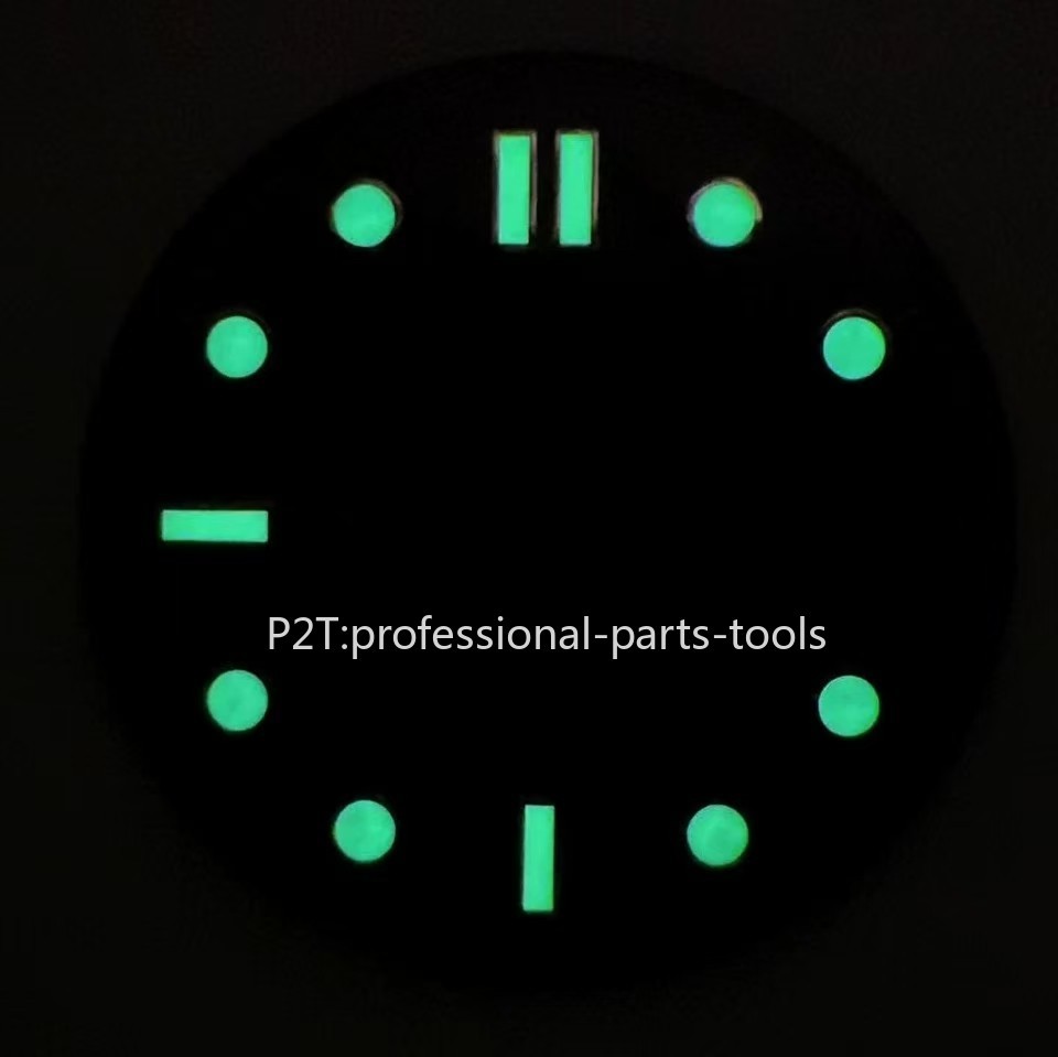 DIY 31mm Luminous Watch Dial Suitable for NH35 Movement Seamaster 300 Watch Face