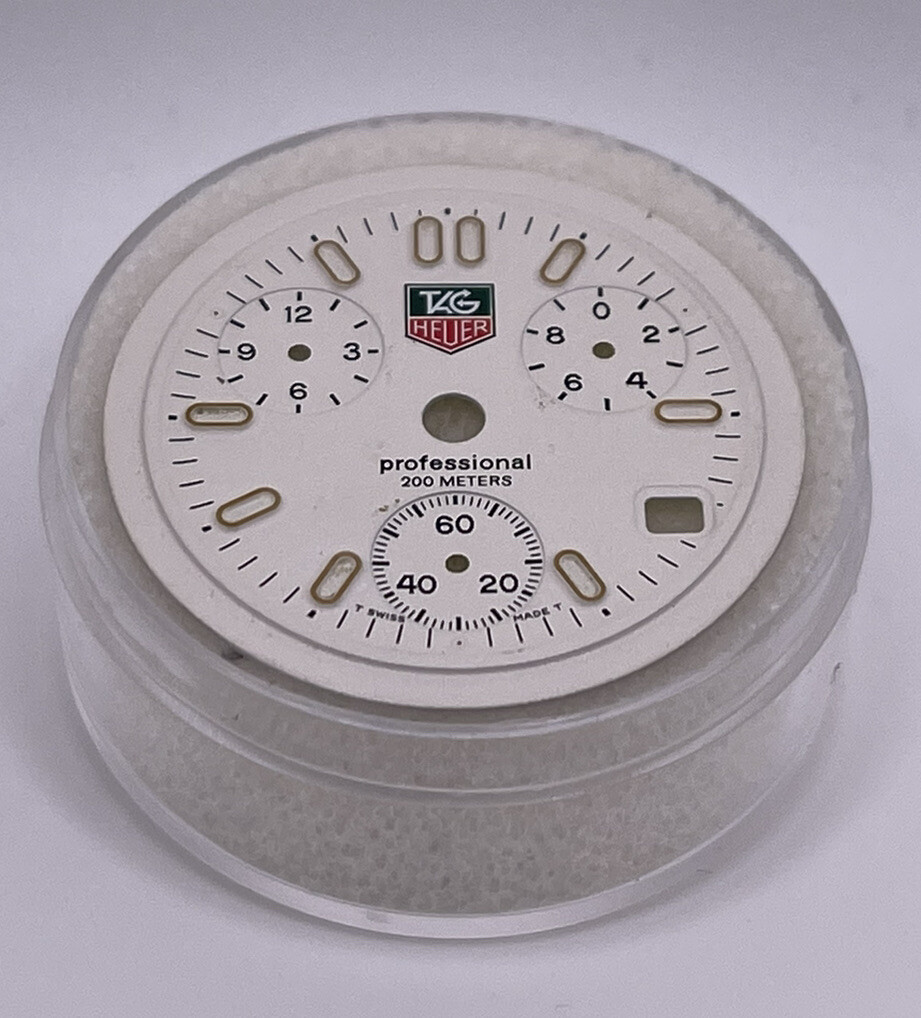 Preowned Genuine Tag Heuer Professional Quartz Chrono Date White Dial 29.5mm