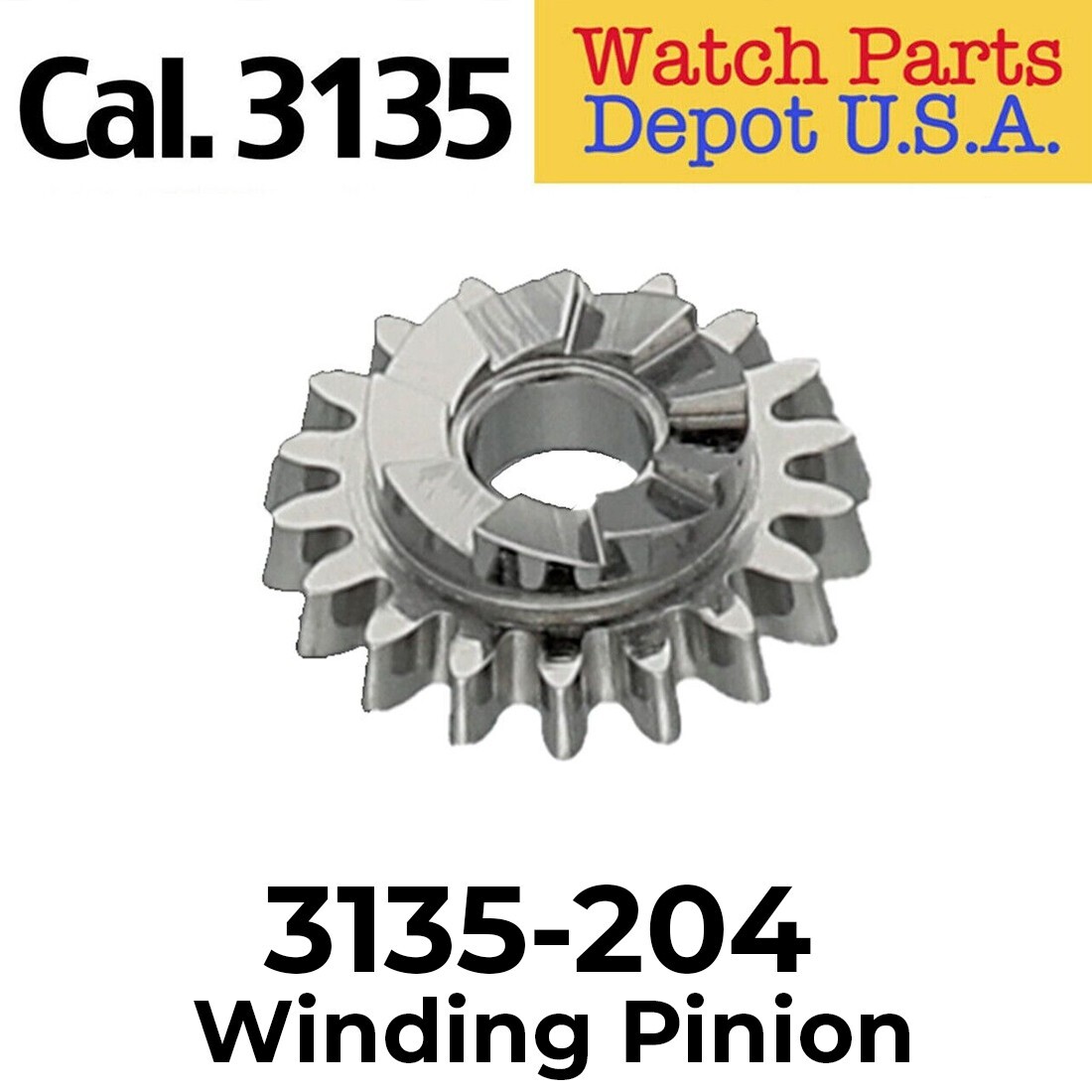 Rolex Caliber 3135-204 Winding Pinion, Superior Swiss Made Replacement Part