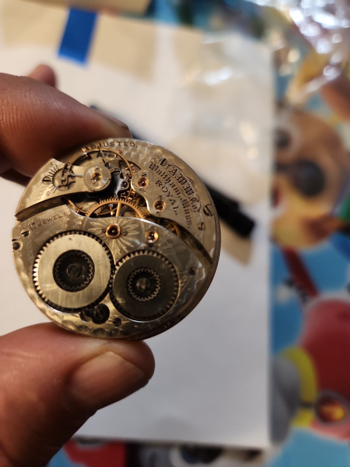 Waltham 17 Jewels 16S Royal Pocket Watch Movement