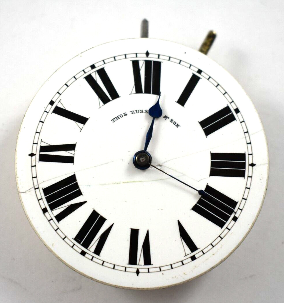 Vintage Russell’s Railway 46.65mm OF Pocket Watch Movement lot.wc
