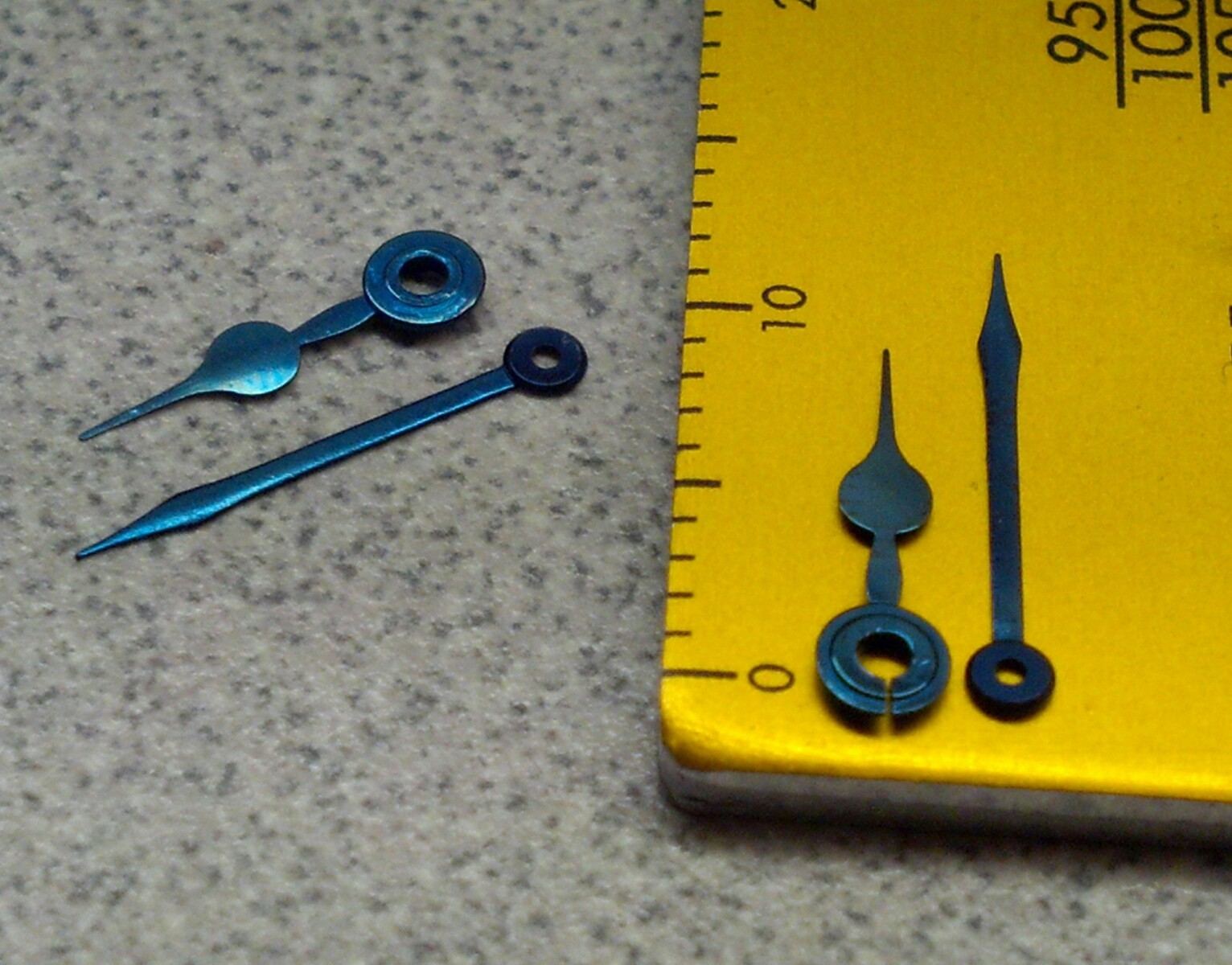 2 Sets NOS Blued Spade Poker Hr/Min Hands For American Watches-65/115 6/0-8/0?