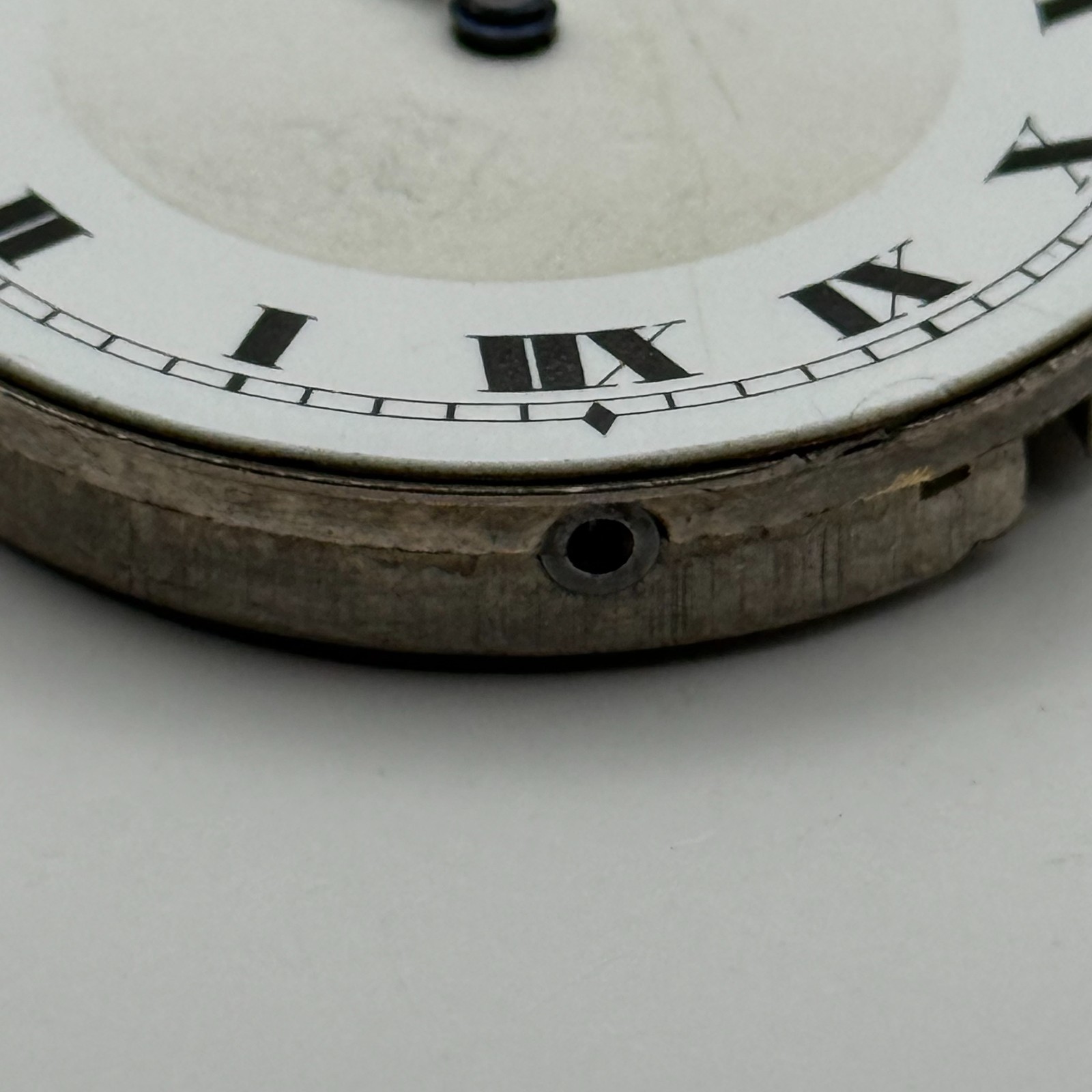 Fleurier Pocket Watch Movement Open Face Sub Seconds 7 Jewels 2 Adj Parts 41mm