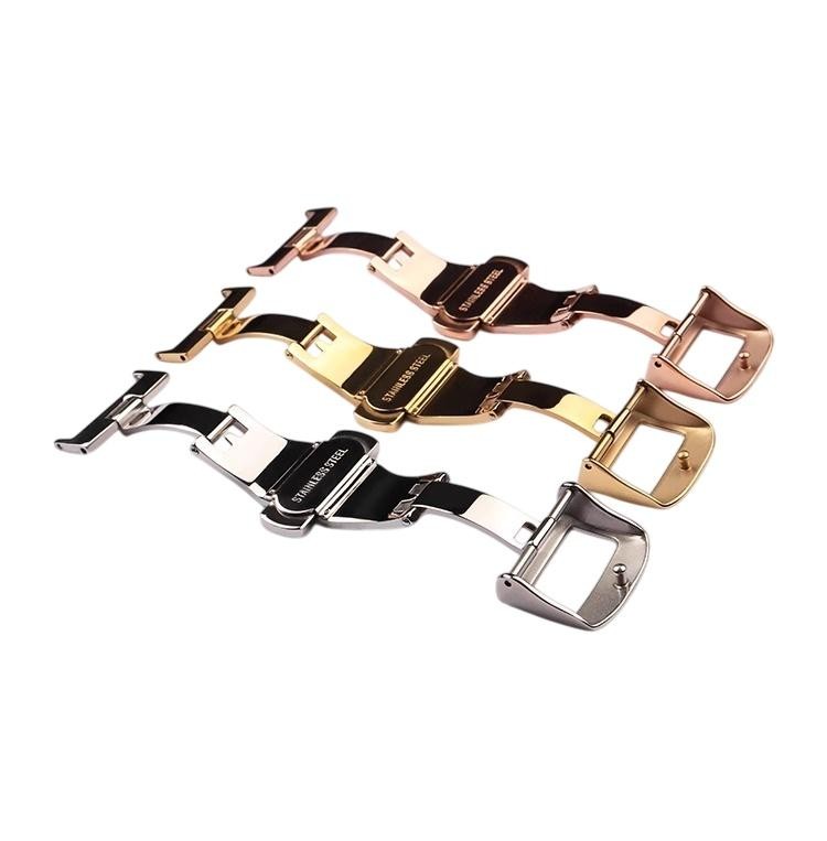 Universal Deployment Butterfly Buckle Stainless Steel Watch Clasp 16 18 20mm