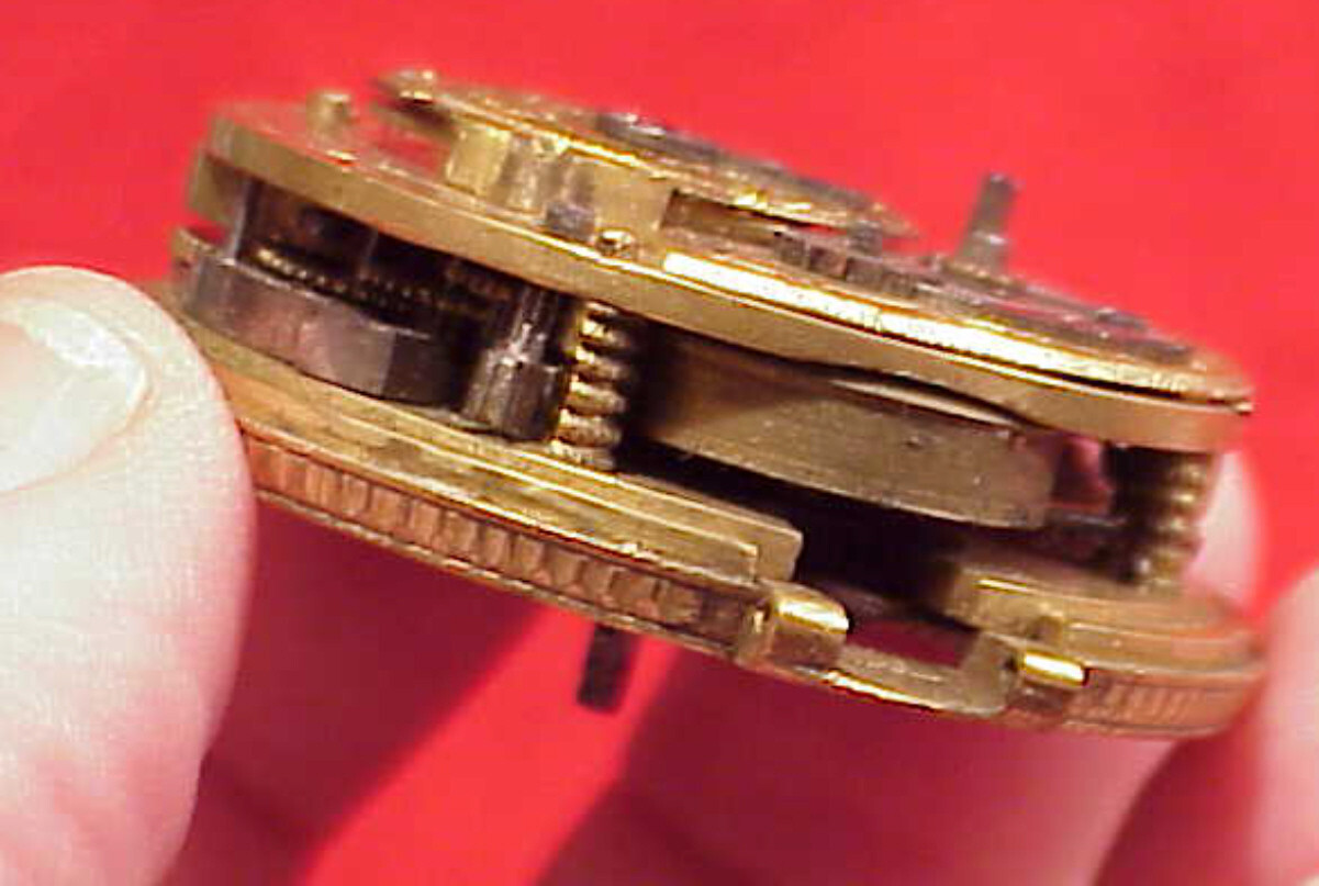 VERGE FUSEE 44MM JON ENBERGER 1792 LAUFEN GERMANY REPEATER POCKET WATCH MOVEMENT