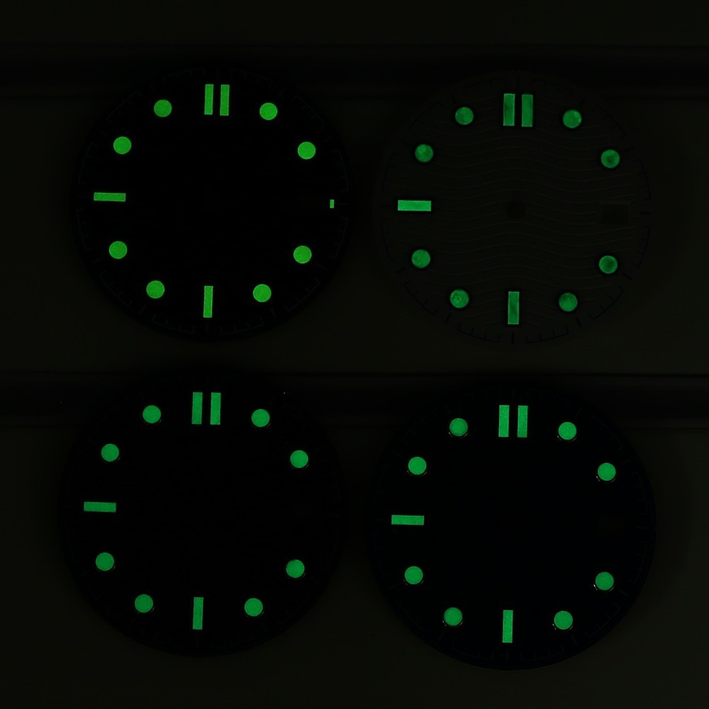 30.50mm Dial 3C Luminous Metal Dail Modify Sea300 Mod For Seiko NH35 36 Movement