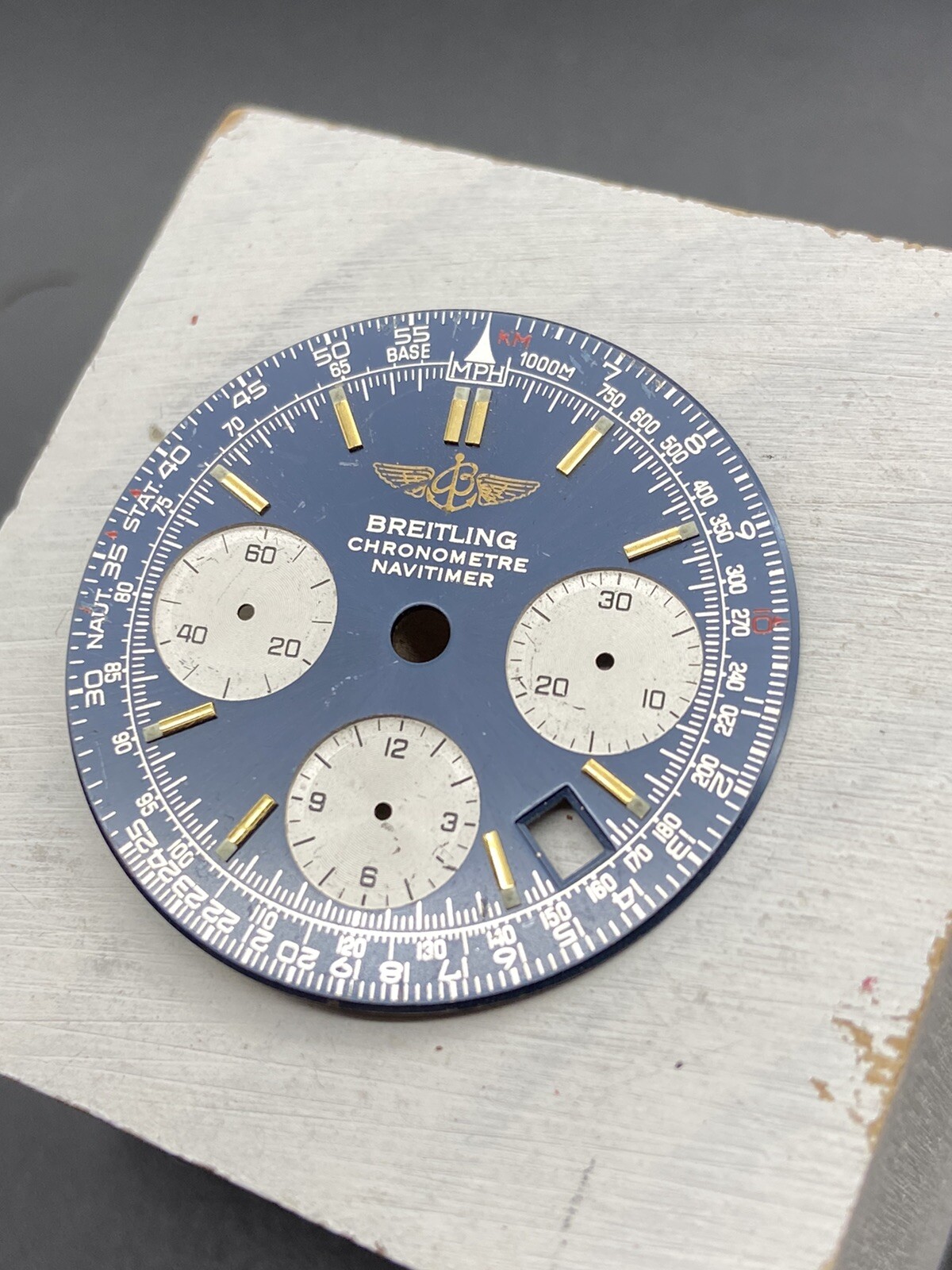 100% Original Breitling Navitimer Chronometre Watch Dial Used But Good Condition