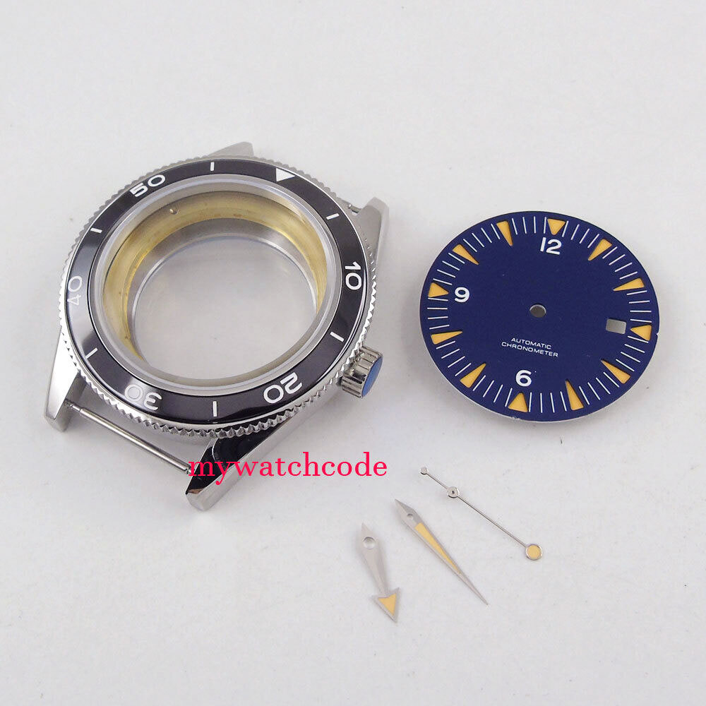 10ATM 41mm Sapphire Glass Watch Case Fit Automatic NH35A NH36A Miyota ETA2824