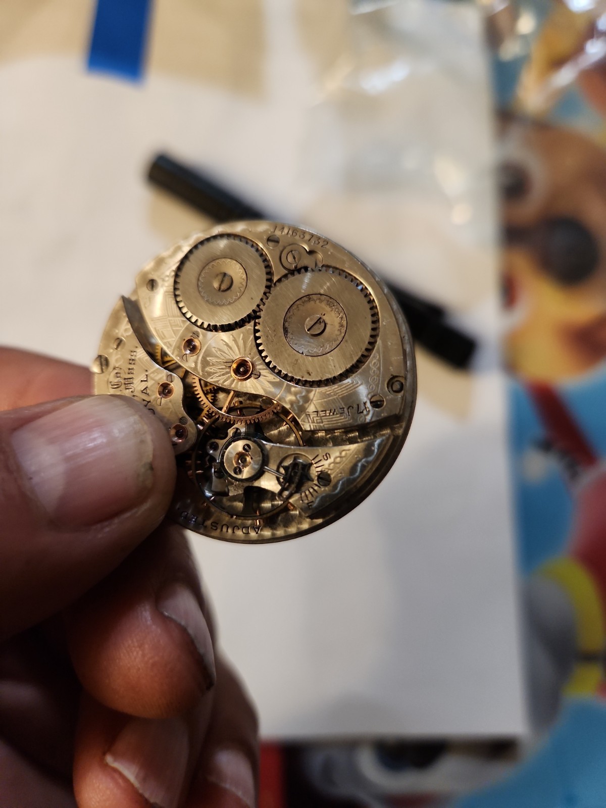 Waltham 17 Jewels 16S Royal Pocket Watch Movement