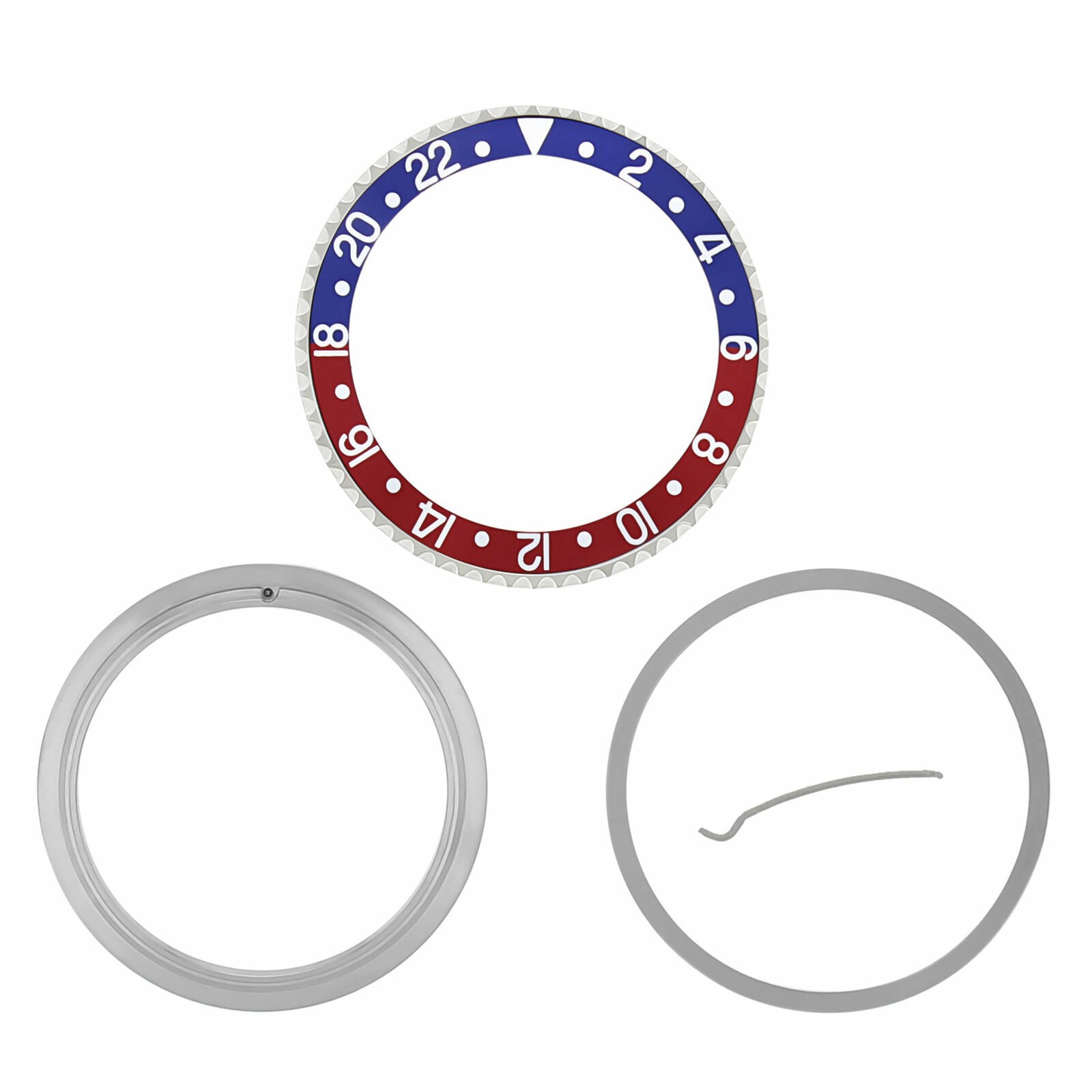 Bezel, Insert, Retaing Ring For Rolex GMT Blue Red 16700, 16710, 16760 Pepsi