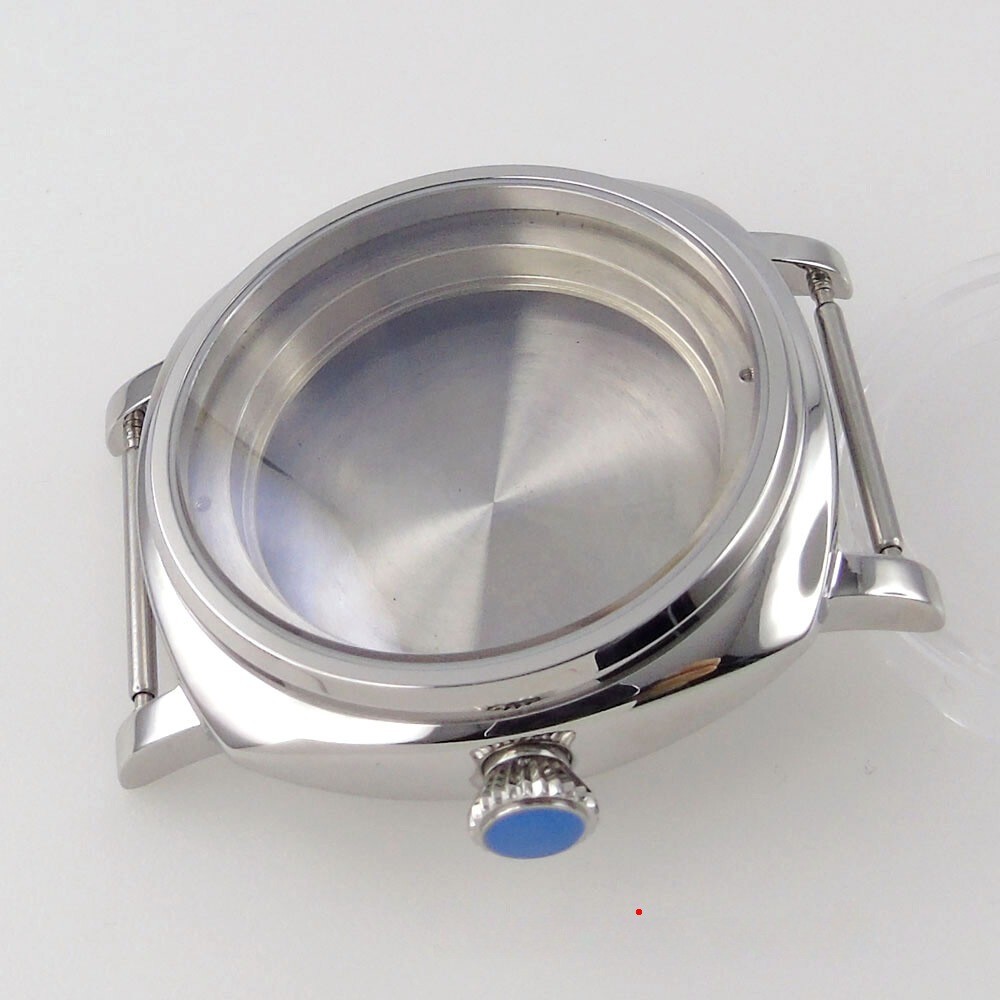 AR 42MM Sapphire Crystal Watch Polished Case For NH34 NH35 NH36 200M Waterproof