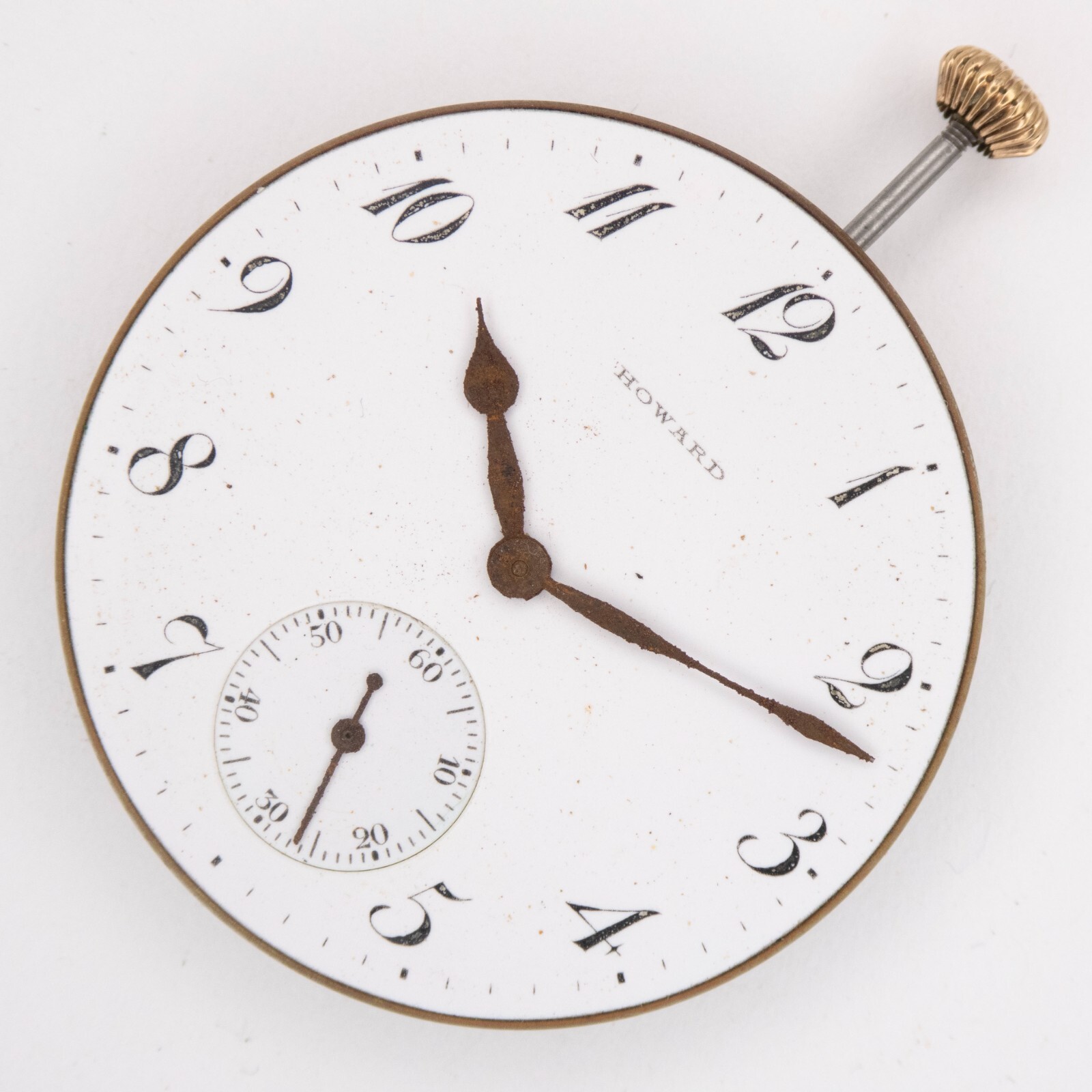 E. Howard Series 7 12-Size 17-Jewel Antique Pocket Watch Movement, Runs