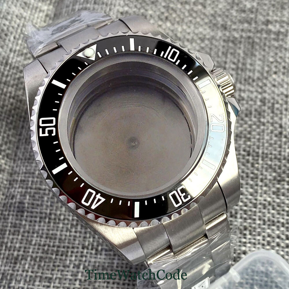 43mm Mens Watch Case Fit Miyota 8215 821A NH35A ETA 2824 2836 PT5000 DG2813 316L