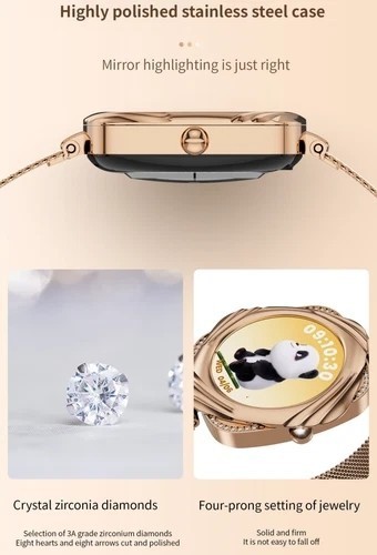 Smart Watch Stainless Steel Luxury Watch Bluetooth Call IP67 Fashion Bracelet A