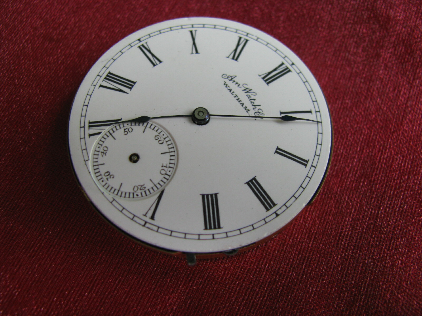 1887 American Watch Co Waltham 6s 11j Pocket Watch Movement, Parts/Repair