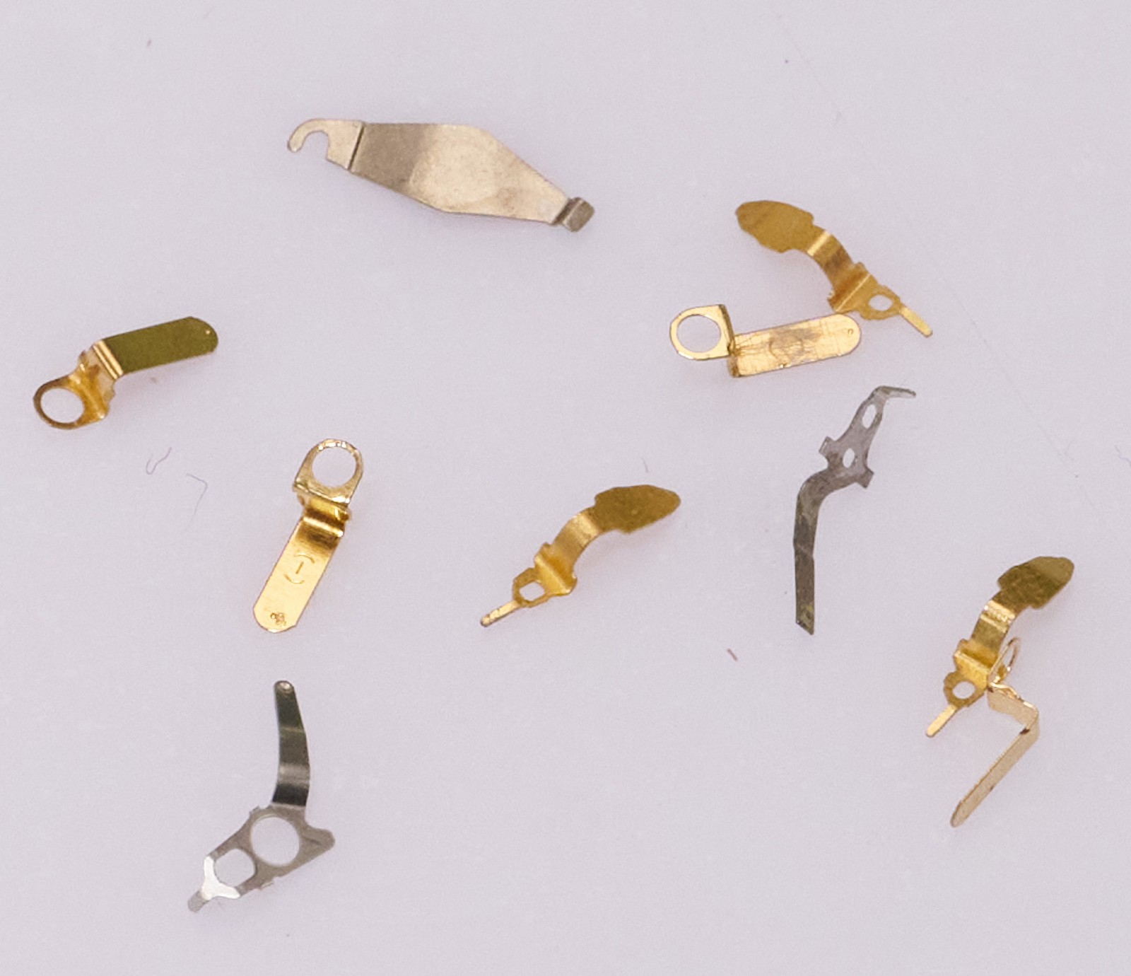 Quartz Watch Battery Cover Clips Retainers Mixed Types Watch Repair Spares Parts