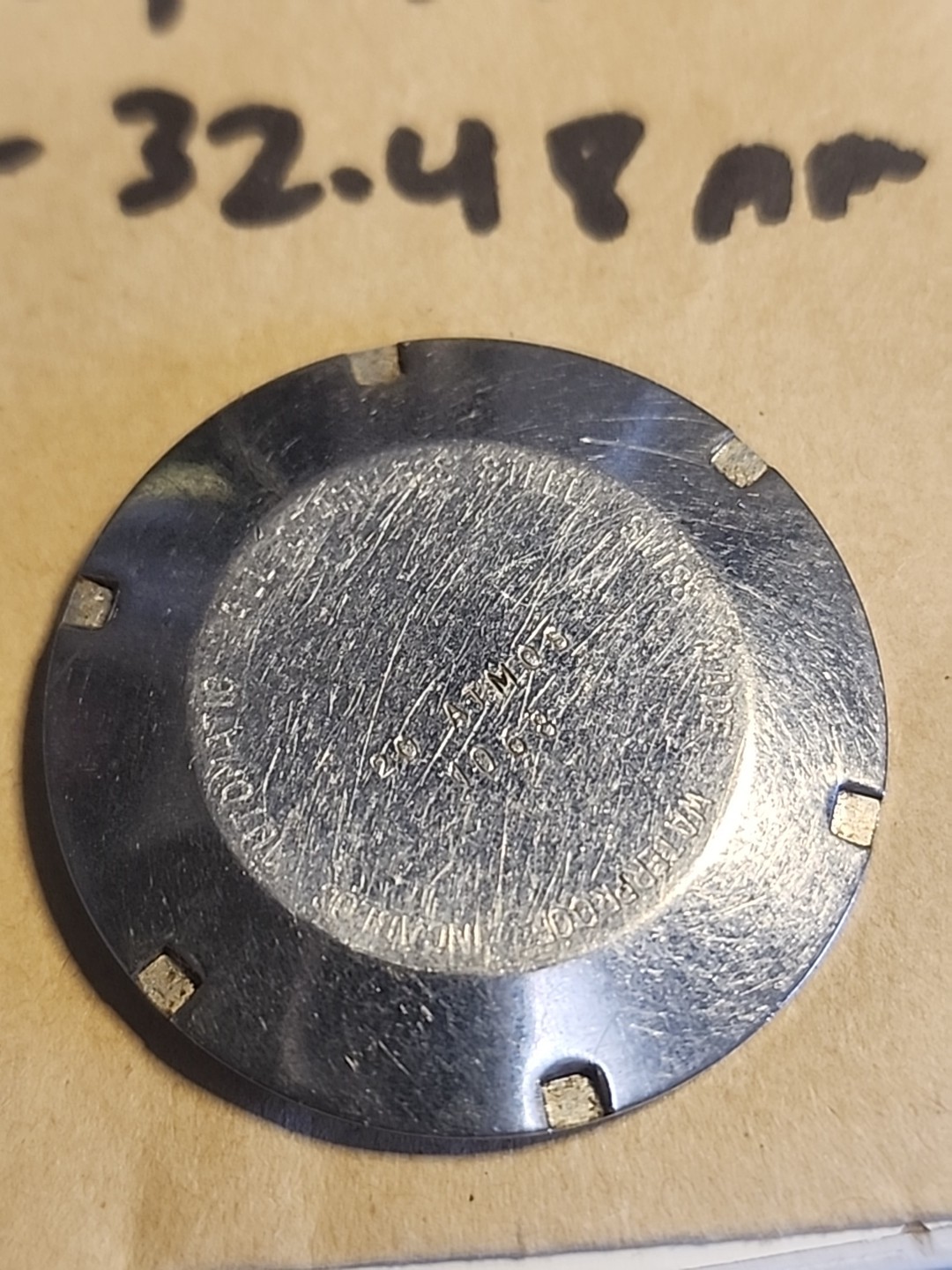 Wakmann Skin Diver Waterproof Watch Case Back Part 32mm (1068)