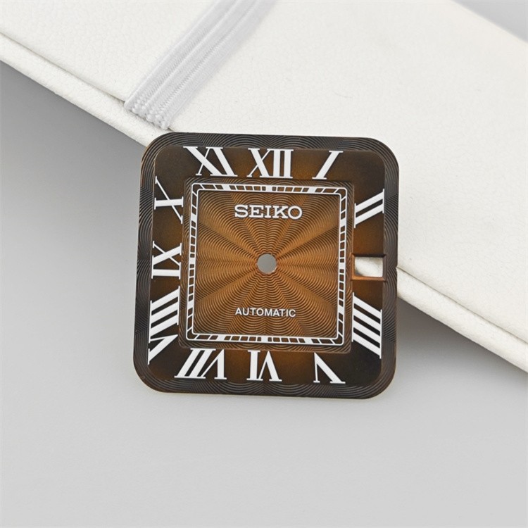 27mm Square Dial Arabic Numerals Modified Watch Dial Fit NH35 NH36 Movement