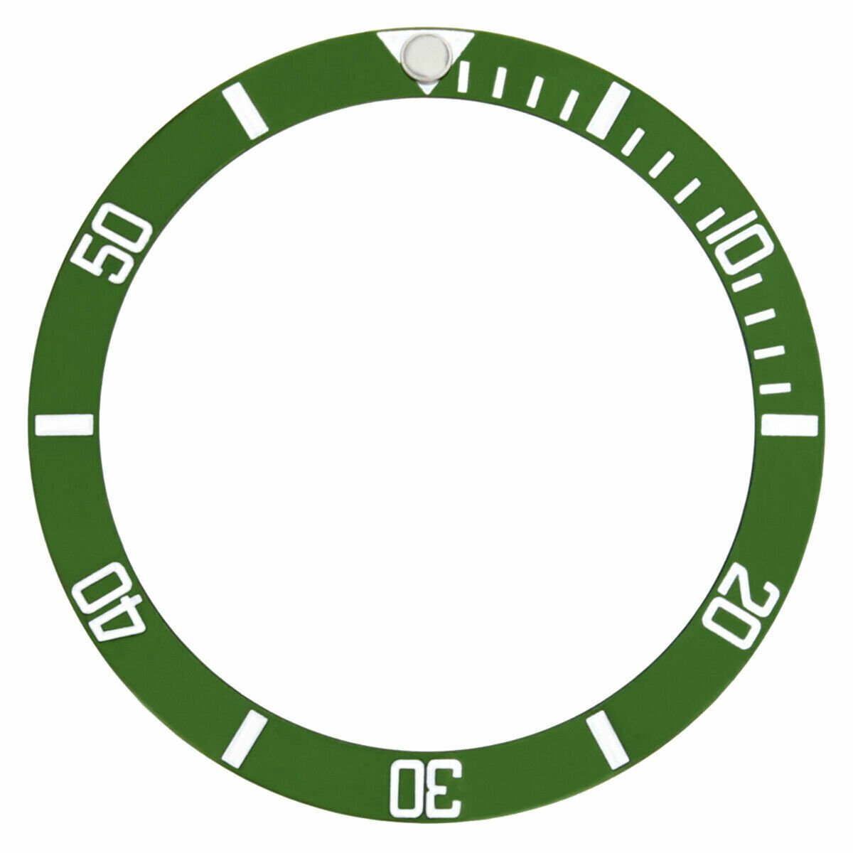 BEZEL INSERT FOR ROLEX SUBMARINER NO DATE 14060 14060M WATCH GREEN COLOR