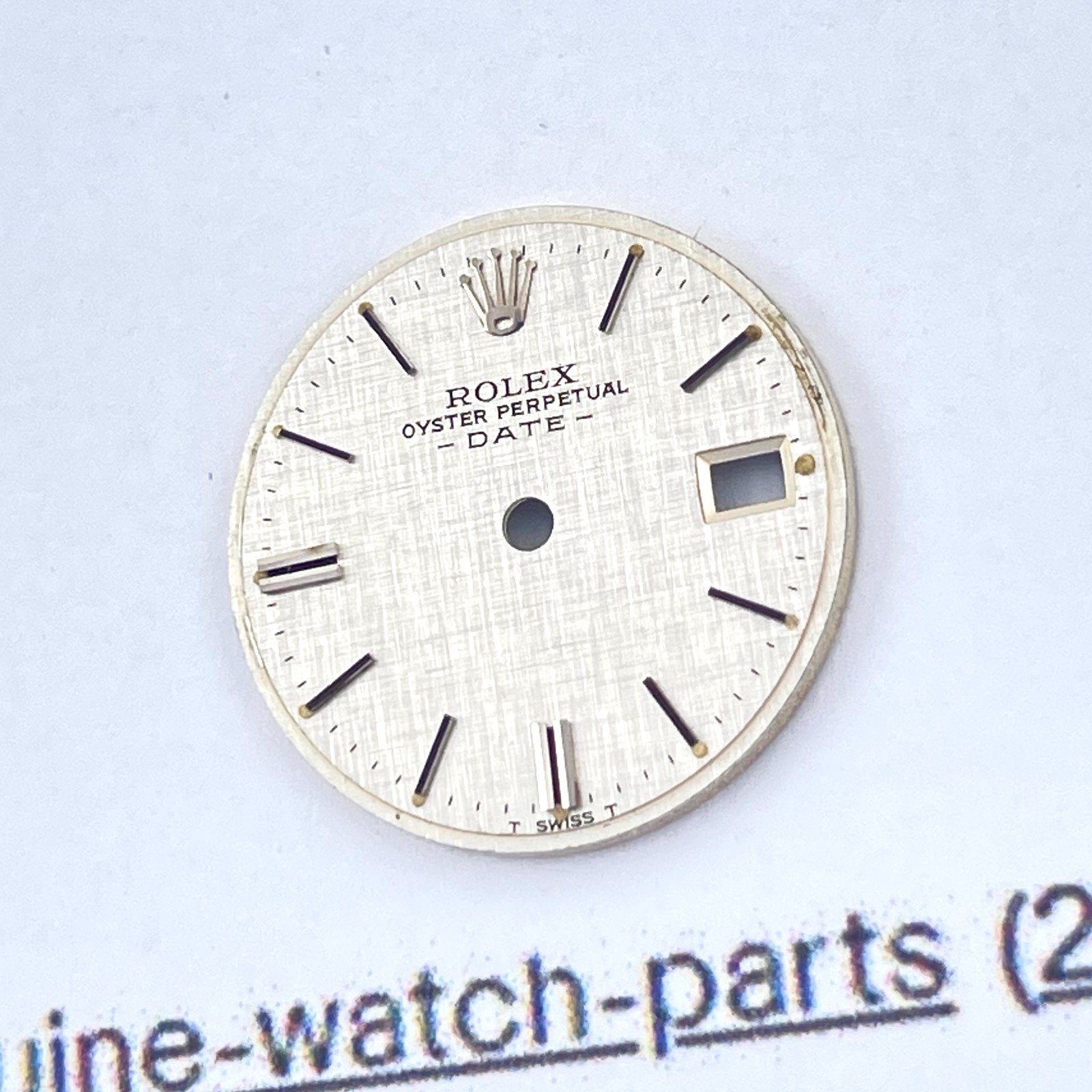 Genuine Rolex Date 26mm Lady Datejust 6917 6916 Stick Baton Silver Dial