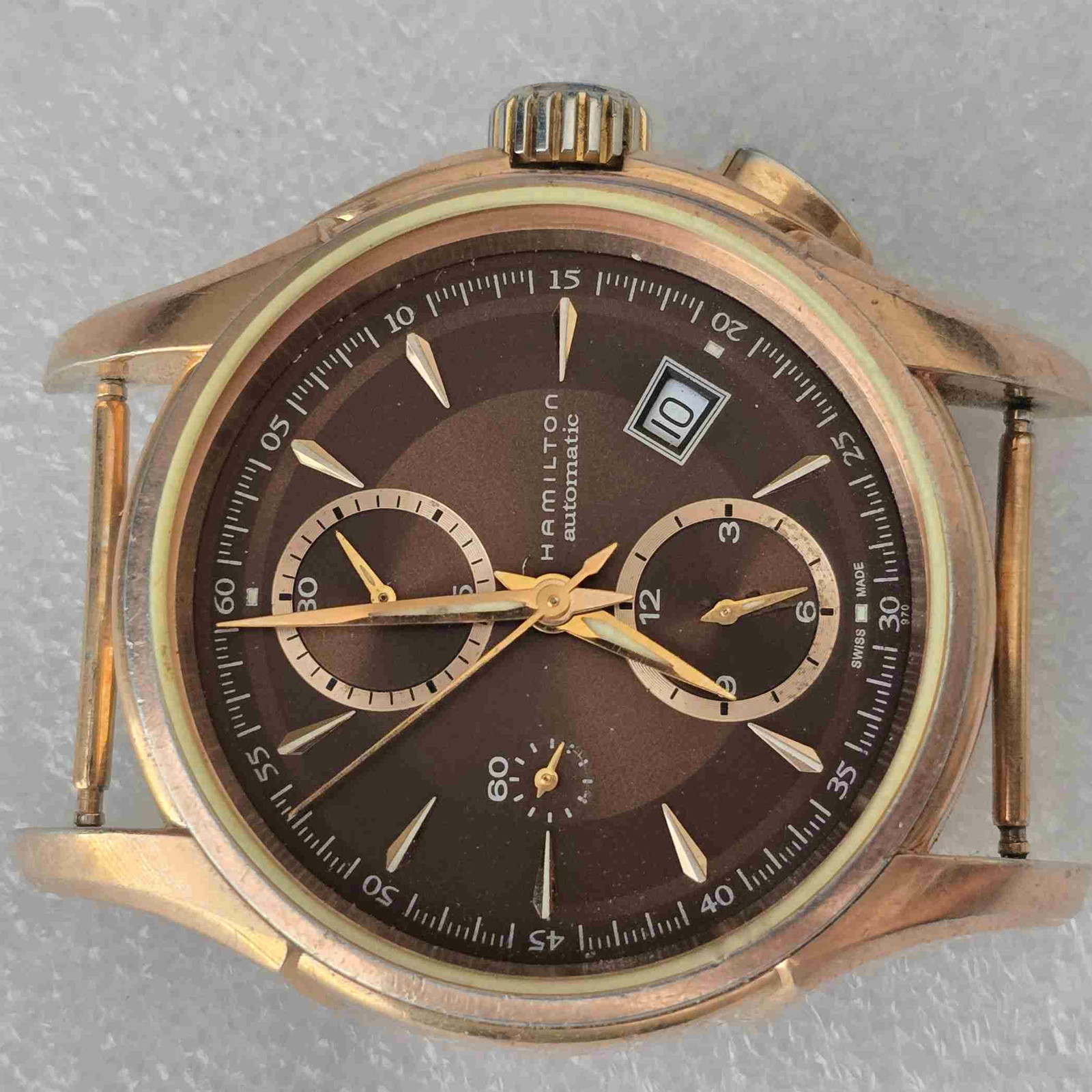 HAMILTON KHAKI Steel Chronograph. Ref: H326461. Cal: ETA-7750. For Service