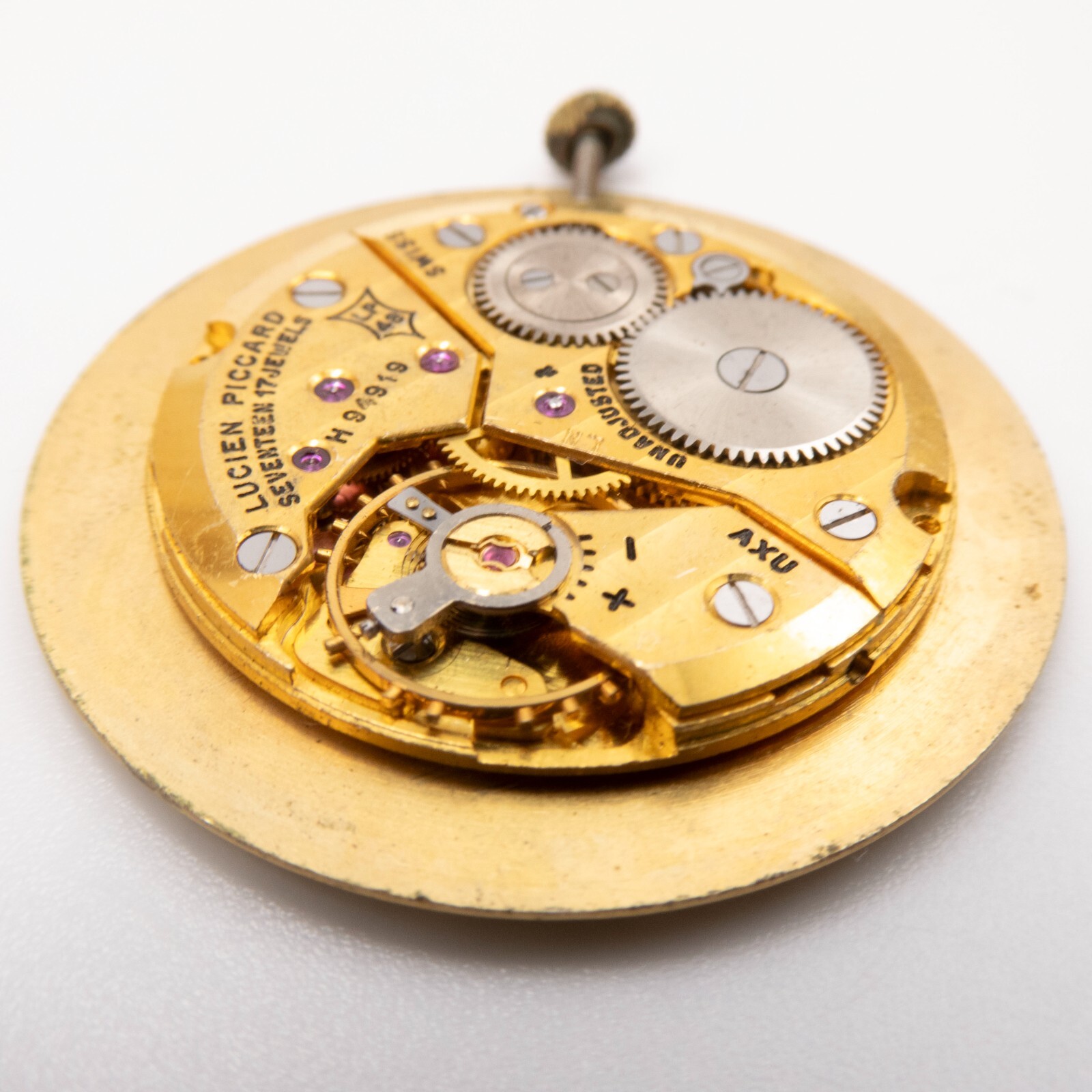 Vintage Lucien Piccard Caliber LP48 17-Jewel Wristwatch Movement, Runs
