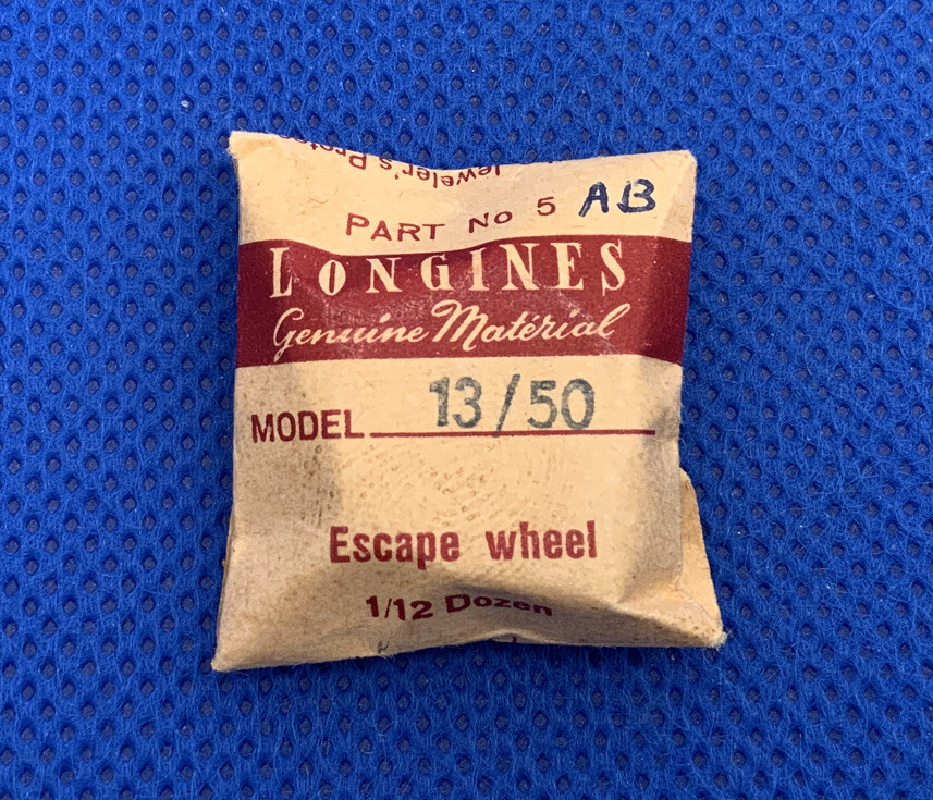 Longines 13/50 Part 5AB /702 Escape Wheel. Sealed. New Old Stock 45-05 R
